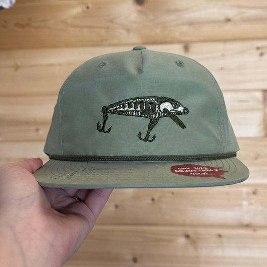 Fishing Lure Embroidered Snap Back