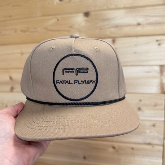 Fatal Flyway Circular Logo Rope Hat - Beige