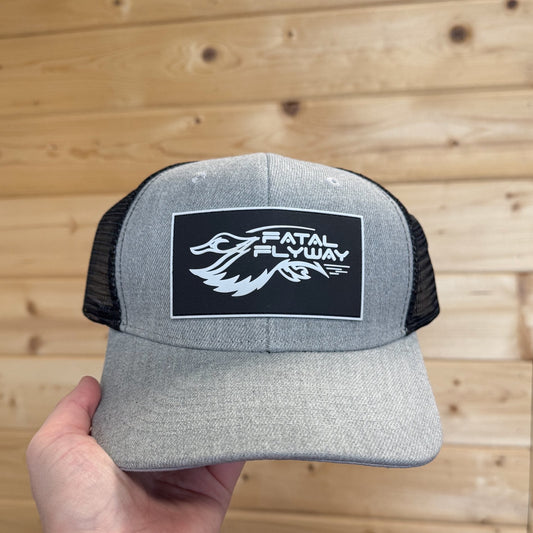 Fatal Flyway PVC Square Patch Hat - Heather Grey