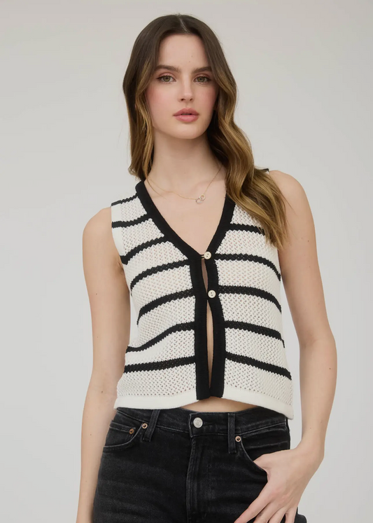 Stripe Knit Vest