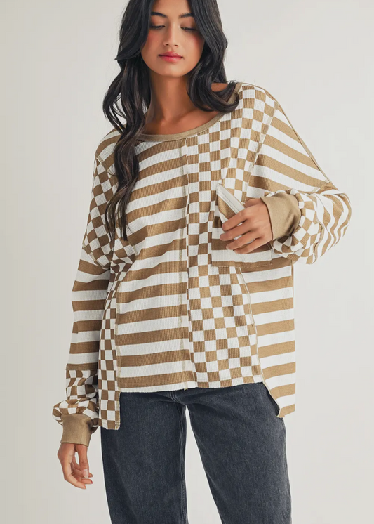 Checkerboard Striped
