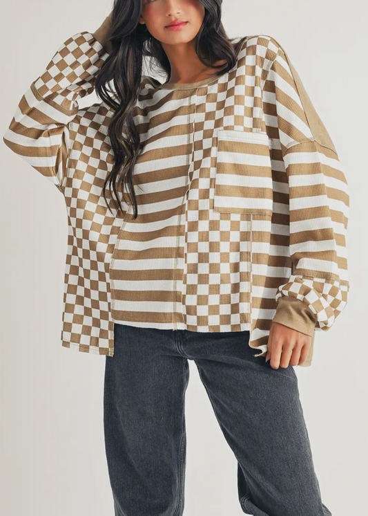 Checkerboard Striped