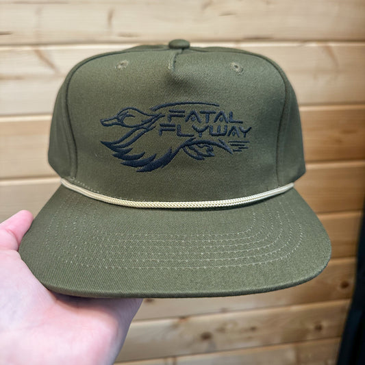 Fatal Flyway Embroidered Logo Hat - Green