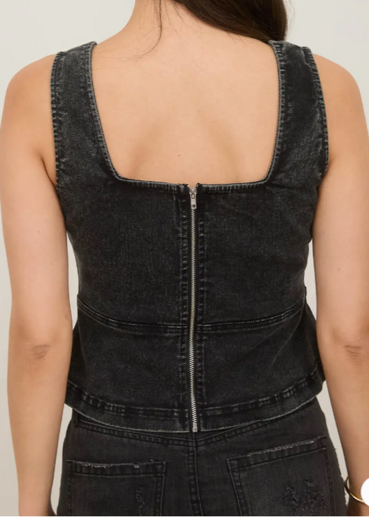 Lace Up Denim